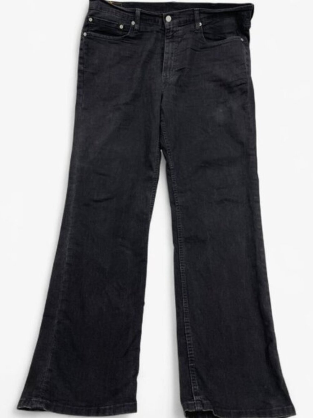 Levi's 514 Men's Straight Leg Black Denim Jeans Mid-Rise Classic Fit 38x32